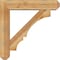 Ekena Millwork Balboa Craftsman Rough Sawn Bracket w/ Offset Brace, Western Red Cedar, 8"W x 38"D x 38"H BKT0806X38X38BOA04RWR - alternate 2